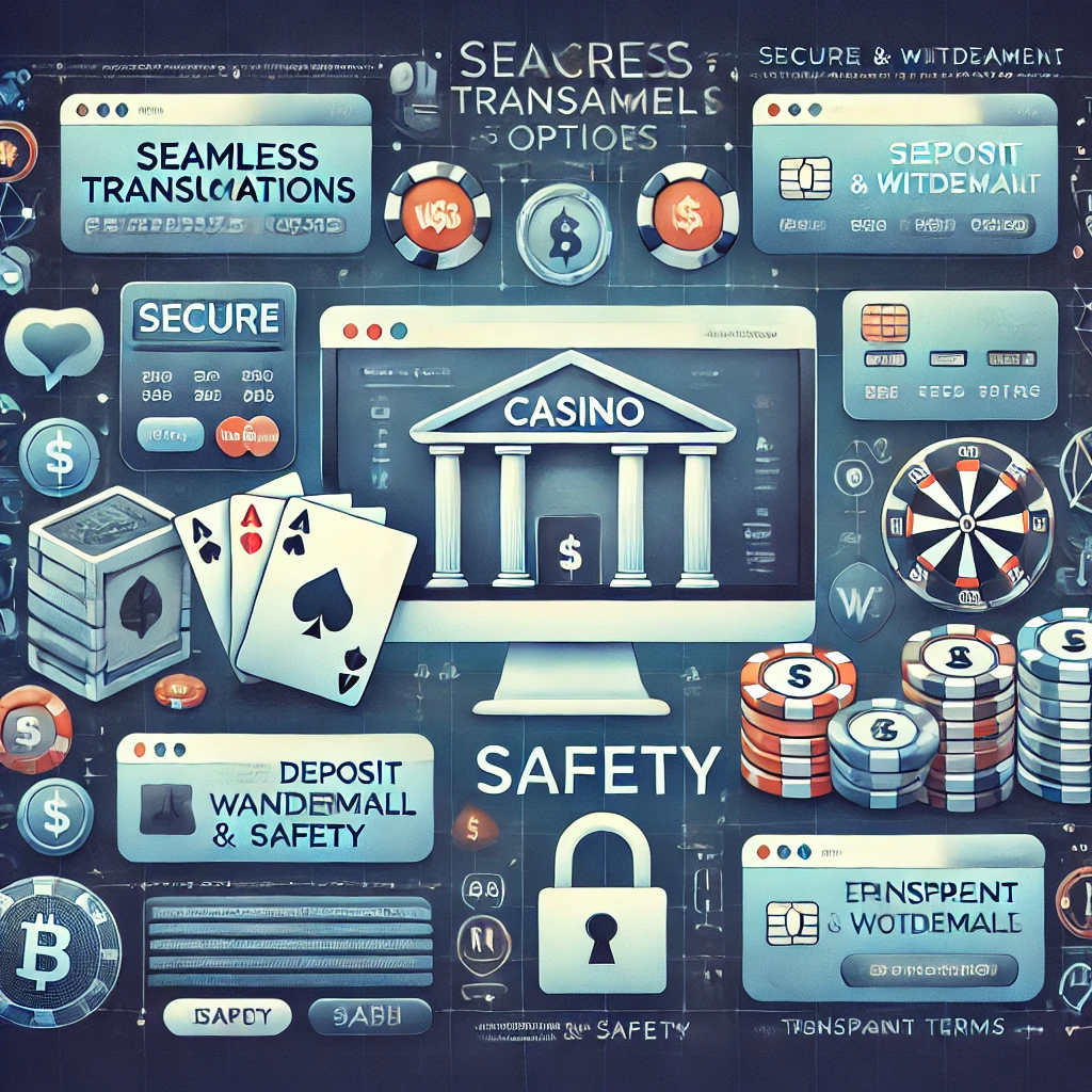 DALL·E 2024-11-30 11.38.48 - An illustration of a secure online casino website showcasing safety measures against fraud and scam activities. The website design should focus on __s